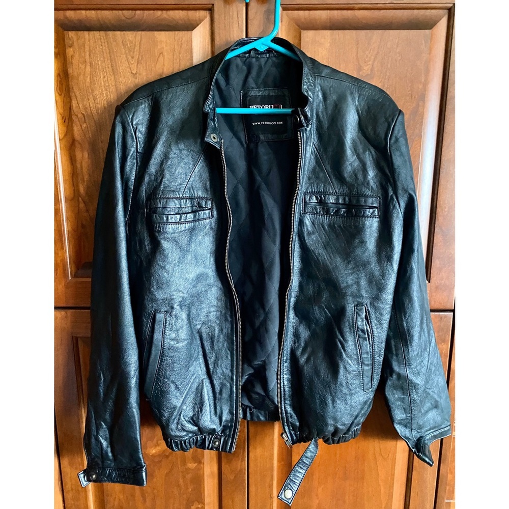 Lambskin leather jacket